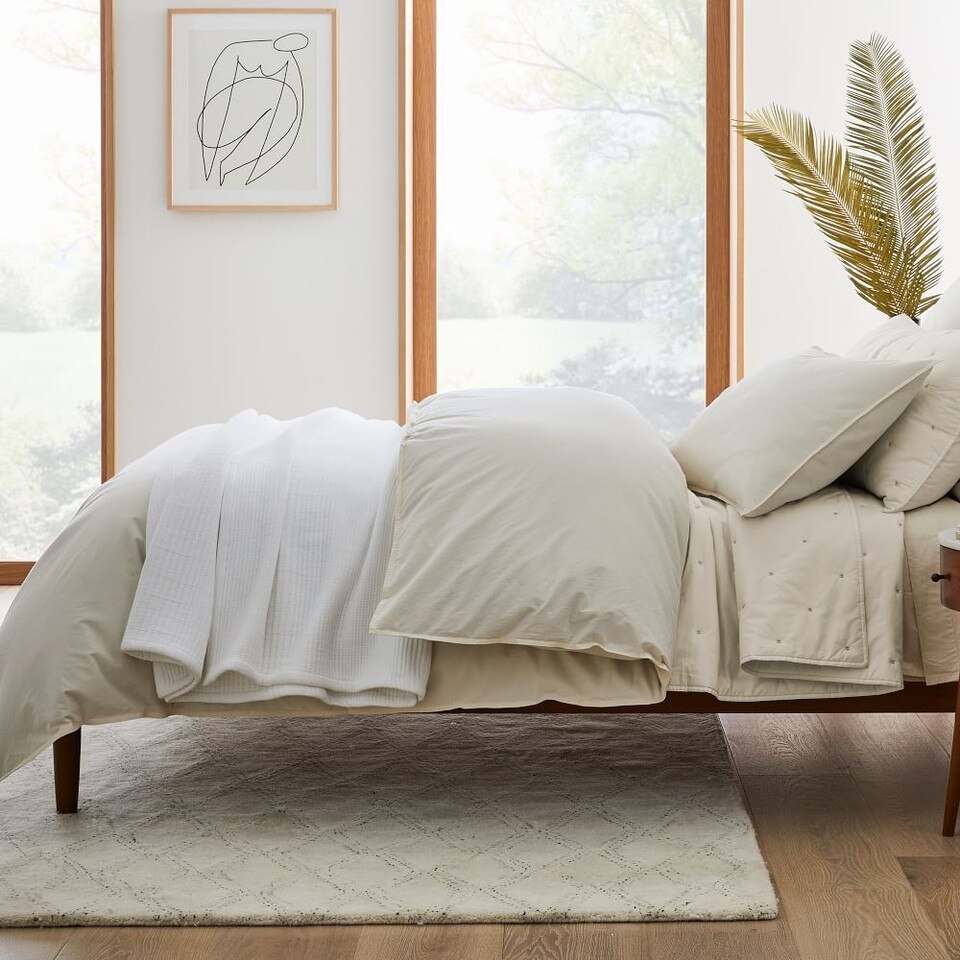 Hazy Lattice Rug West Elm UK